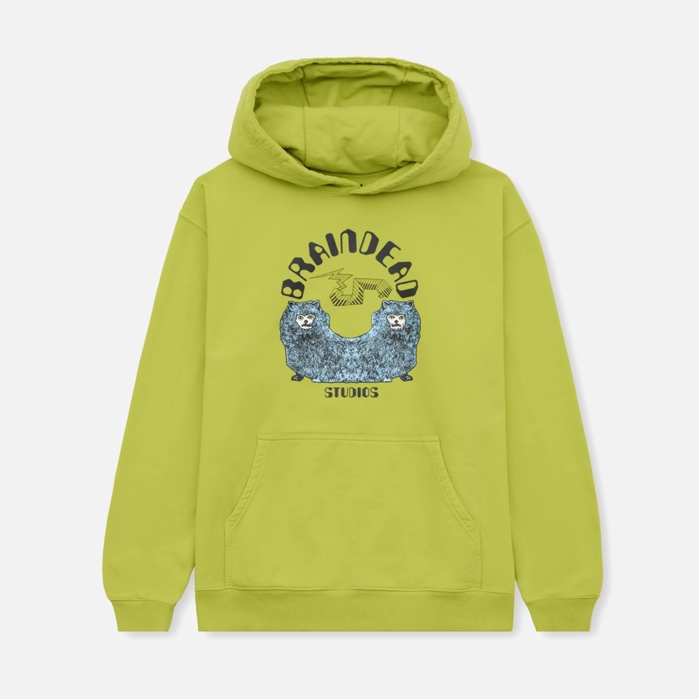 Braindead Studios Lime Green Hoodie Sz M